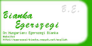 bianka egerszegi business card
